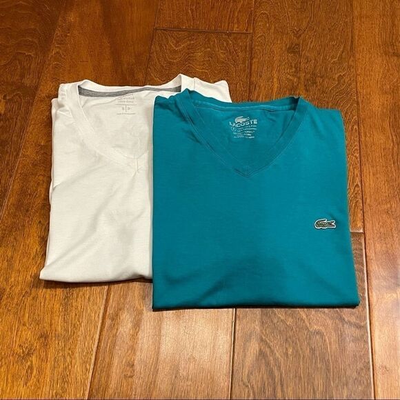Basic V-Neck Bundle Lacoste, Old Navy Shirts Small - Picture 5 of 16